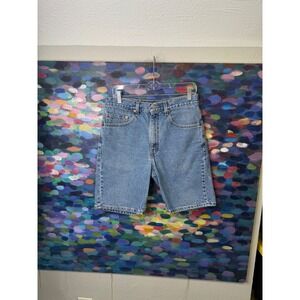 Vintage Levis 505 Regular Fit Denim Shorts Made in USA Medium Wash Mens 32